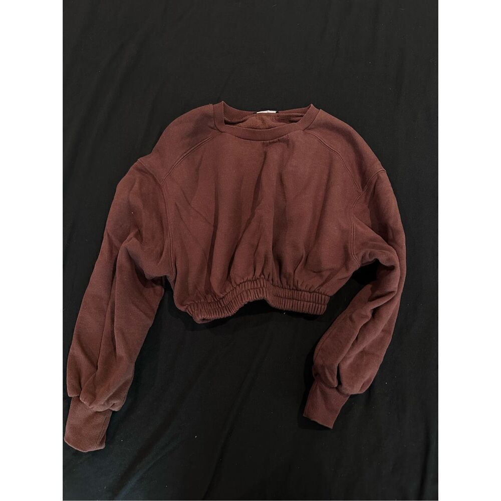 Brown cropped size S sweater women’s